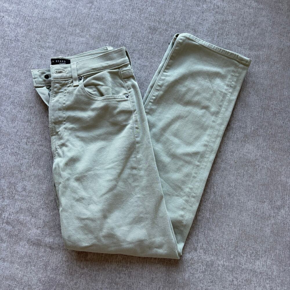 Veronica Beard Green Straight Legs Jeans